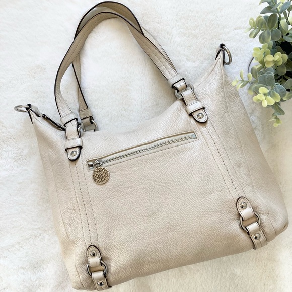 Coach Bags Coach Alexandra Cream Leather Shoulder Bag Poshmark